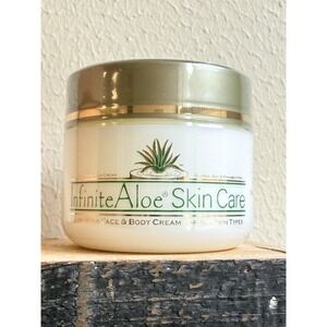 Infinite Aloe Skin Care Face Body Cream 8 Oz New & Sealed